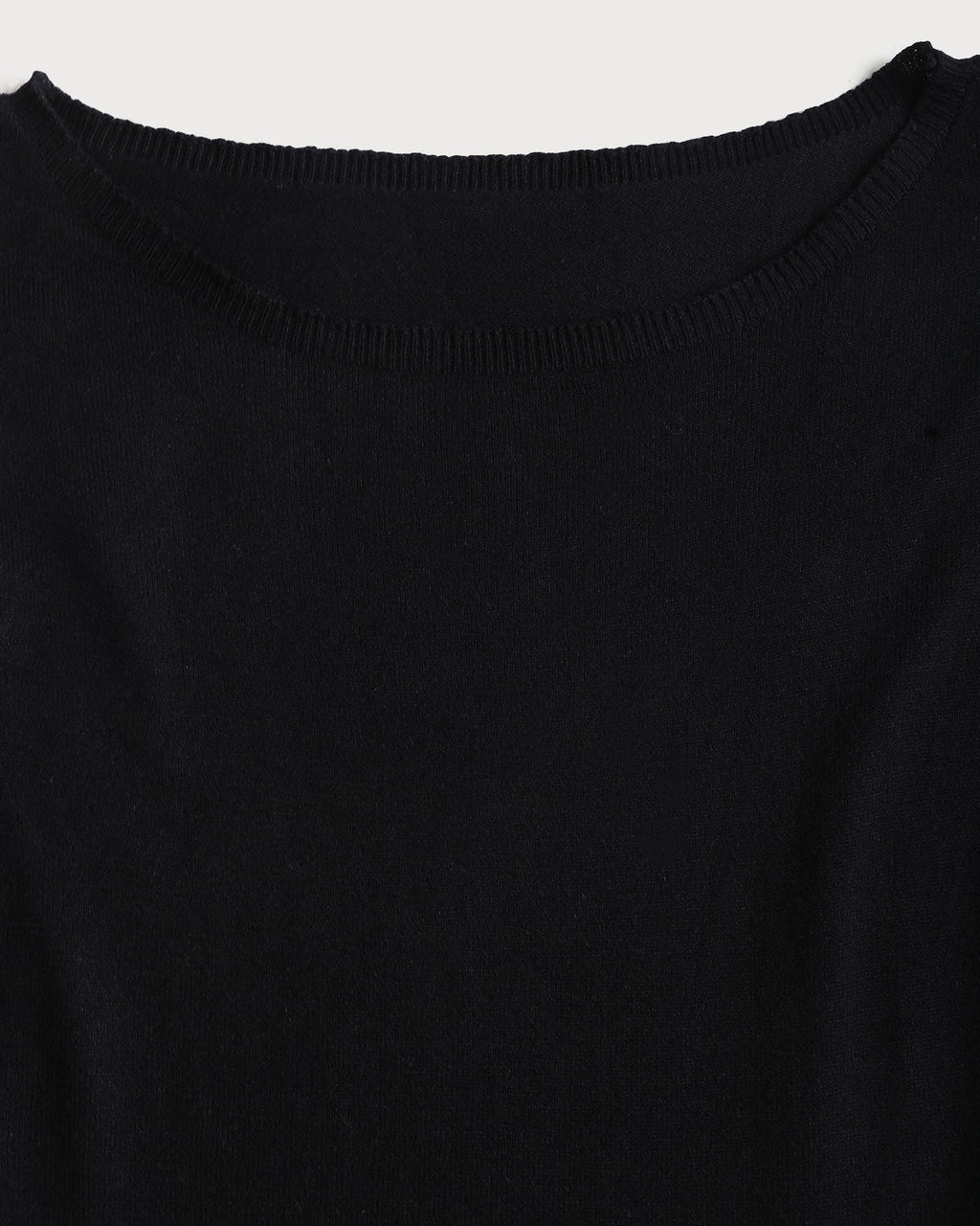 Black Contrasting Bell Sleeve Sweater Dress