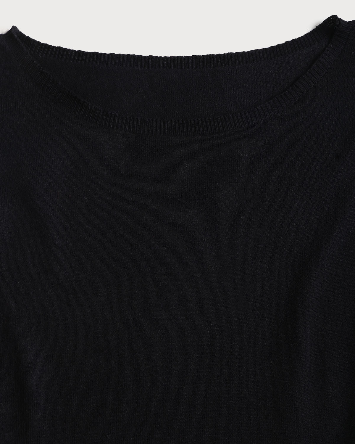 Black Contrasting Bell Sleeve Sweater Dress